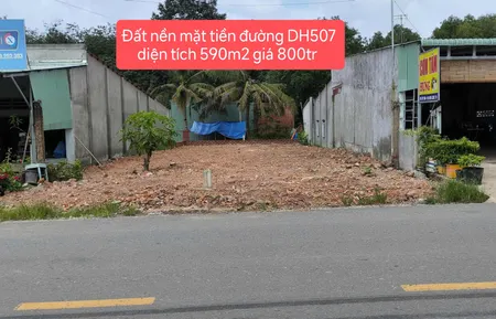 Đất mặt tiền đường ĐH 507 diện tích 590m2(10*59)giá 800tr