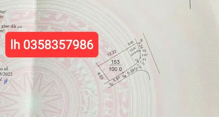 Bán đất 100m² ngang 6.63m giá 1.5 tỷ Xã Sóc Sơn