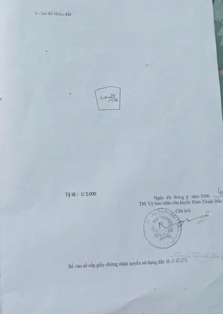 Bán đất 2908.7m² ngang 45m giá 720 triệu Xã Hàm Liêm