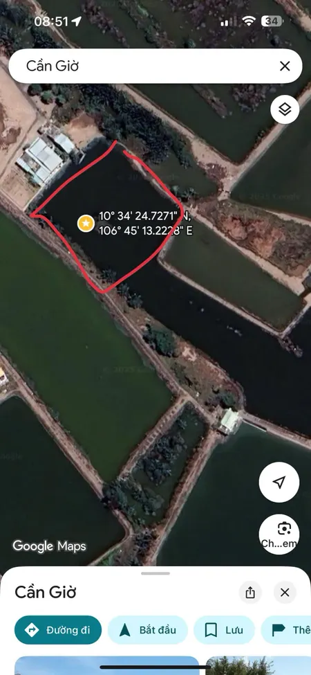 Bán đất 2012.5m² giá 2.5 tỷ Xã An Thới Đông