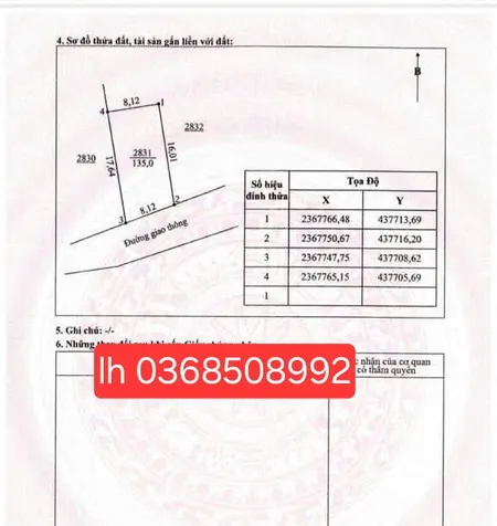 Bán đất 135m² ngang 8,12m giá 1.78 tỷ Phường Vạn Xuân