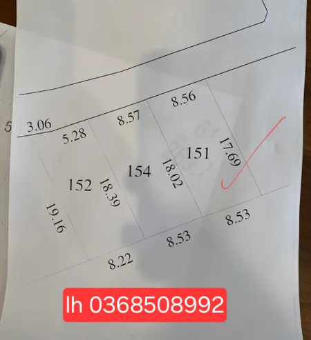 Bán đất 151m² ngang 8,56m giá 685 triệu Xã Tân Cương