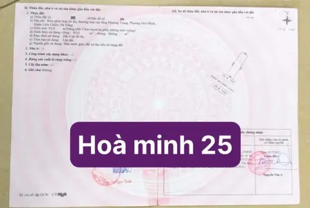 🔴💥Bán đất đường Hòa Minh 25 - Trục thông Nguyễn Sinh Sắc
