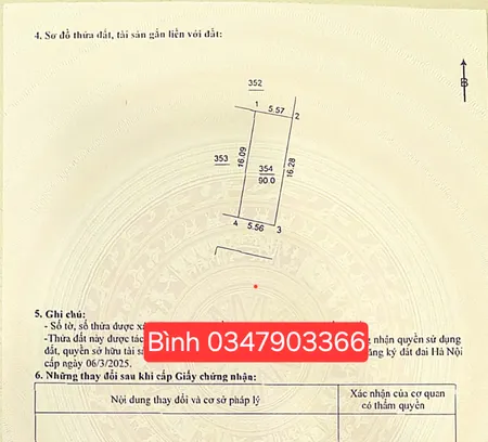 Bán đất 90m² ngang 5.56m giá 7.7 tỷ Xã Phúc Thịnh