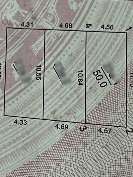 Bán đất 50m² ngang 4.56m Xã Vĩnh Thanh