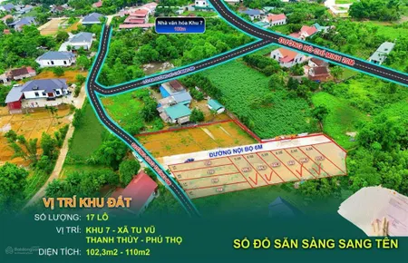 Bán đất nền tu vũ đường hồ chí minh, tl 317 106,6m2 (mt 5,5m) 320 triệu, đường giao thông 6m