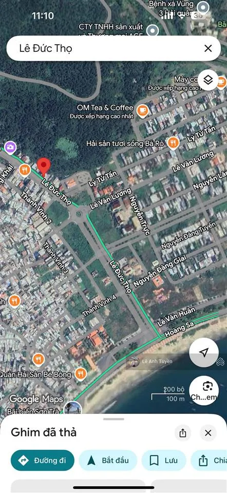 Bán đất 109m2 mt lê đức thọ, lưng tựa núi, mặt hướng biển, gần toà căn hộ 25 tầng hiyori 2
