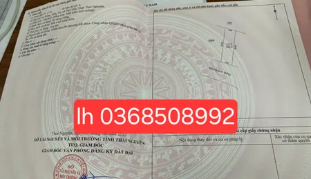 Bán đất 100m² ngang 5m giá 1.25 tỷ Phường Phổ Yên