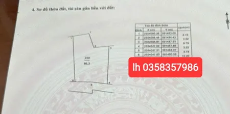 Bán đất 86.3m² ngang 7m giá 1.4 tỷ Xã Sóc Sơn