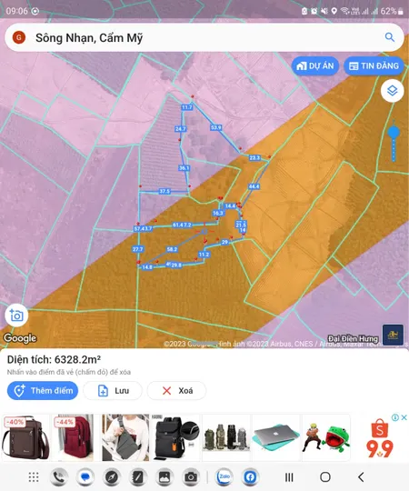 Bán đất 65000m² ngang 100m giá 10 tỷ Xã Xuân Quế