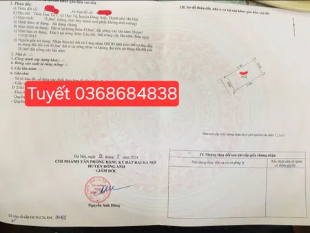 Bán đất 71m² ngang 6m giá 4.68 tỷ Xã Đông Anh