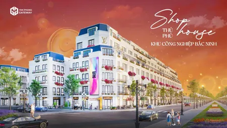 Bán shophouse yên phong gateway cạnh dự án sun bắc ninh, sổ đỏ từng căn, tiềm năng tăng giá cao