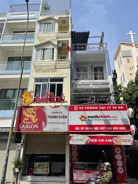 Bán nhà mt ngay lê văn sỹ, tân bình 9,5x28m cn 255m 4 tầng giá 45 tỷ