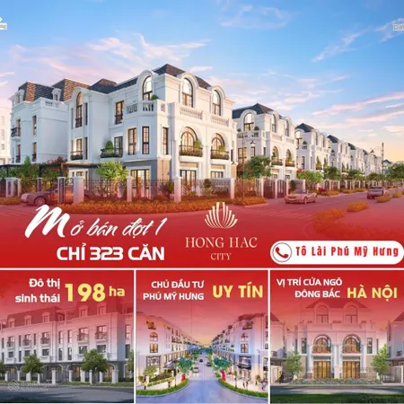 Giỏ hàng đặc biệt dự án hồng hạc city, quỹ căn đẹp hồng hạc city, mua ngay giai đoạn 1 sinh lời cao