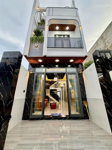 Bán nhà xây mới 100% hẻm 1716 huỳnh tấn phát nhà bè