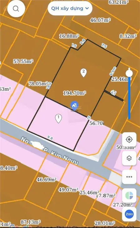Bán nhà kim ngưu tương lai mặt phố 15m, giá 124 triệu / m2, 195 m2