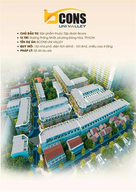 Khu nhà phố compound trong khu đô thị bcons city bcons uni valley, cơ hội vàng đầu tư