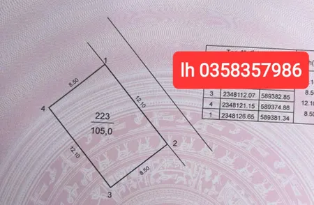 Bán đất 105m² ngang 8.50m giá 2.73 tỷ Xã Sóc Sơn