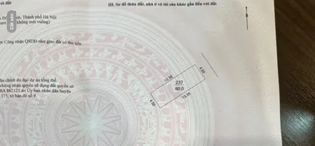 Bán đất 60m² ngang 4.50m Xã Thiên Lộc