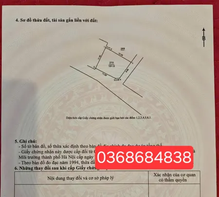Bán đất 151m² ngang 13m giá 14.49 tỷ Xã Thiên Lộc