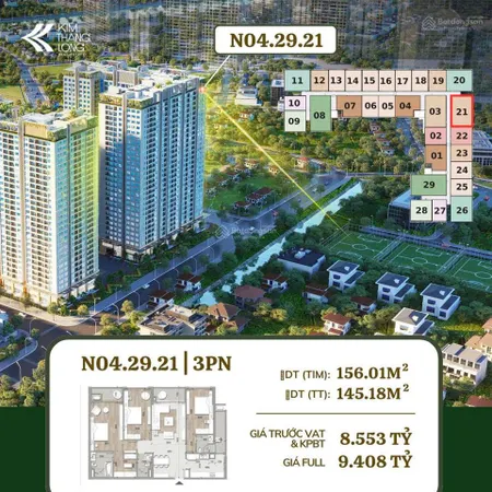 Căn 3pn ký trực tiếp cđt view nội khu cực đẹp. hỗ trợ vay bank. xem nhà 0976 339 ***