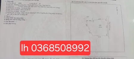 Bán đất 1774m² ngang 43m giá 6 tỷ Phường Bách Quang