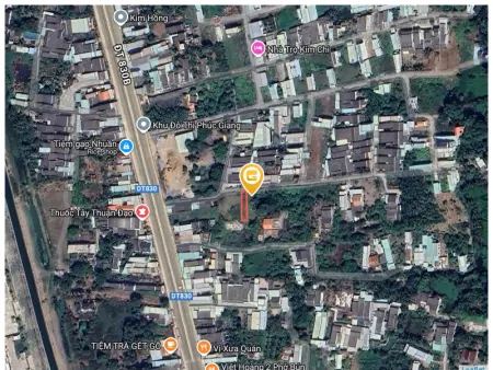 Bán đất gần đường ĐT830, ngay KCN Thuận đạo 149.2m² ngang 5,2m giá 1.75 tỷ Xã Long Cang