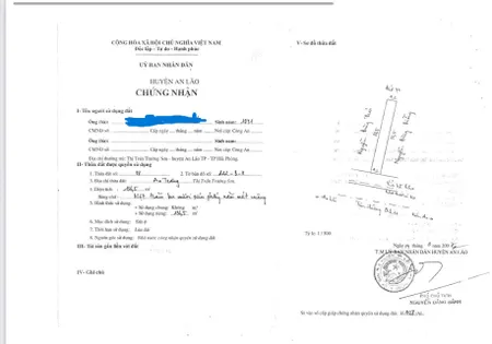 Bán đất 136,5m² tại xã Trường Sơn, huyện An Lão, Hải Phòng – đường ô tô, sổ đỏ chính chủ
