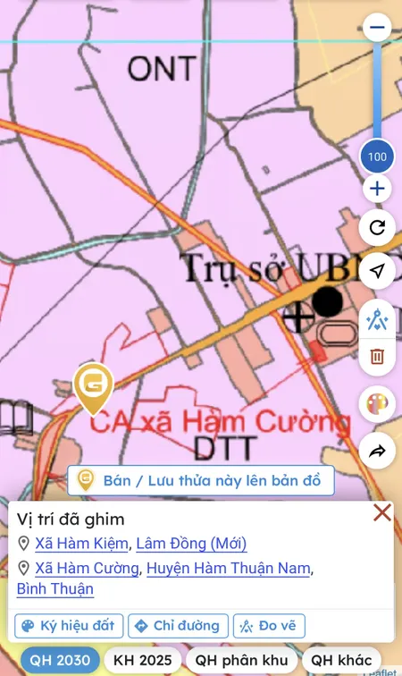 Kẹt tiền bán đất mặt tiền QL1a