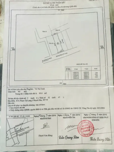 Bán nhà cấp 4 đường Phạm Cự Lạng, phường Rạch Dừa, Vũng Tàu - 4.3 tỷ - 100 m2