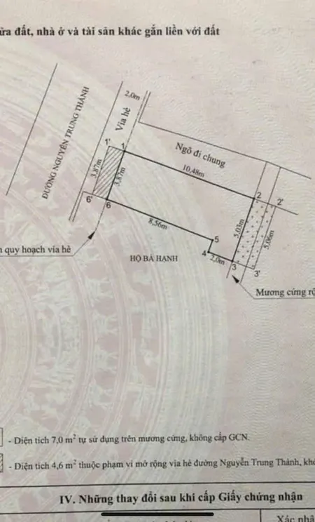Bán nhà mặt đường Nguyễn Trung Thành, Hùng Vương, Hồng Bàng, Hải Phòng. Kinh doanh buôn bán tốt!