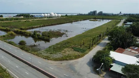 Bán đất mt đường quách văn tuấn, phường 5, tp tân an, long an 6064m2 thổ cư, ngang 56m giá 36 tỷ