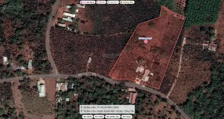 Bán đất mặt tiền 104m, bàu lâm, xuyên mộc, bà rịa vũng tàu, 1 triệu / m2, 13540 m2