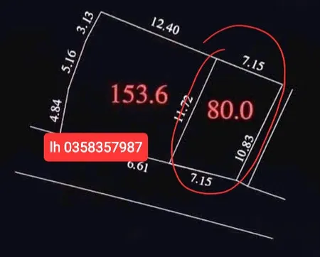 Bán đất 80m² ngang 7.15m giá 2.68 tỷ Xã Đa Phúc