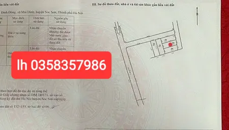 Bán đất 41.6m² ngang 4m giá 2.08 tỷ Xã Sóc Sơn