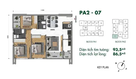 The park avenue q11 3pn 93.5m2 giá 8 tỷ, tt 6.85 tỷ mặt tiền đường 3/2 bàn giao tháng 05/2027