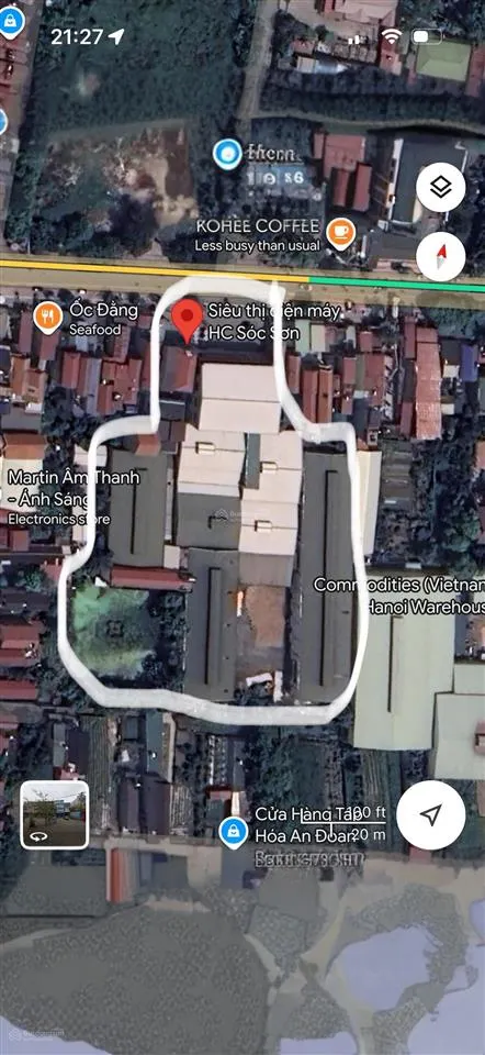 Bán lô đất nhà ở, siêu thị, xưởng 12.800 m2, quốc lộ 2, phù lỗ, sóc sơn, hà nội, giá 450 tỷ vnd