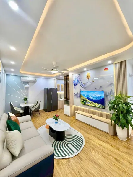 Bán Căn hộ chung cư Toà Rice City Tây Nam Linh Đàm - Quận Hoàng Mai, 58m2 x 2 ngủ, sổ đỏ cc, full nội thất, Giá 3 tỷ 850 triệu
