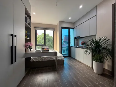(Cực hiếm) Căn hộ Studio 25m2 mới khai trương tại Minh Khai - Máy giặt riêng - Nội thất cao cấp