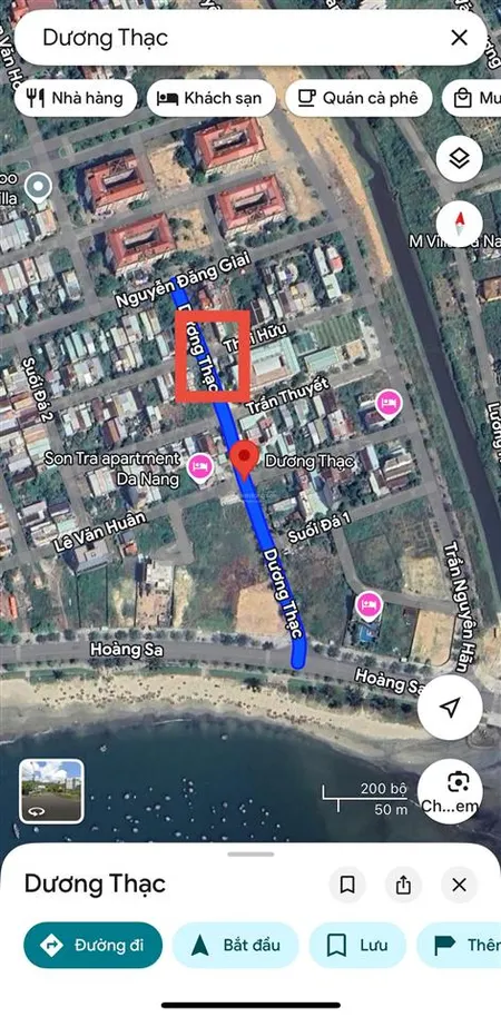 Bán lô góc 2mt đường thông ngay sát bãi biển hoàng sa chỉ 150m dt 111m2 ngang 6.5m giá 1x tỷ