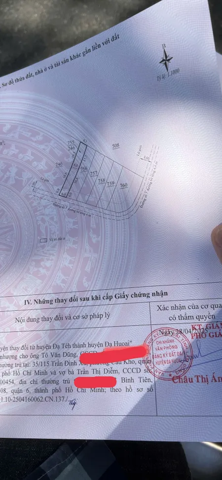 Cần bán đất thổ cư