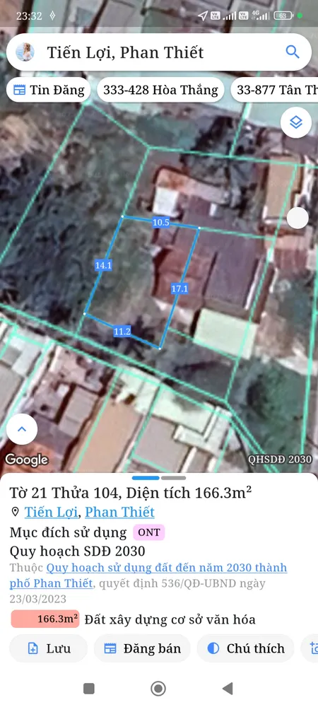 Bán đất 164,6m² giá 1 tỷ Xã Tuyên Quang