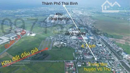 Bán đấu giá 60m2 x2 lô liền nhau tại xã minh quang, vũ thư, thái bình, giá 1,7 tỷ, hot! uy tín