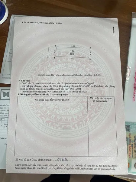 Duy nhất một lô 48,3m sát hồ lương nỗ, đường trước đất 3,5m thông ra đường vỉa hè 25m, giá 5,2 tỷ!