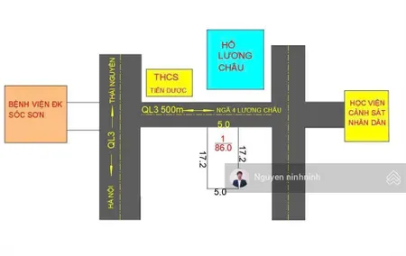 Bán nhanh lô đất sát thị trấn sóc sơn và bv đa khoa sóc sơn