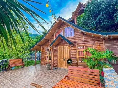 Vườn view núi giáp suối, khí hậu mát mẻ gần hồ trị an