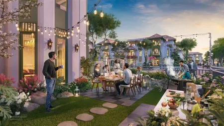 Nướng bbq uống champagne ngắm pháo hoa nhạc nước trống đọi tam mỗi cuối tuần cùng gia đình