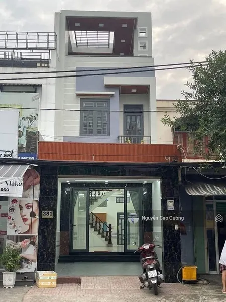 Nhà mặt tiền trần thị cờ 4x18m đúc 3lầu đường 16m có vỉa hè, kinh doanh buôn bán sầm uất
