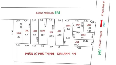 Mở bán 11 lô đất f0 tại phú thịnh minh phú sóc sơn
