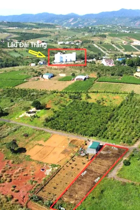 1030m2 sẵn thổ cư ngay lâu đài trắng phường 2 bảo lộc